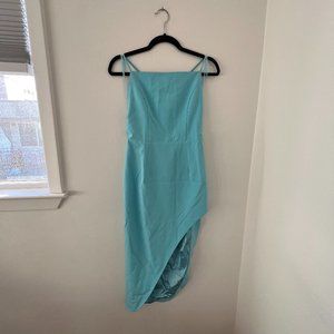 Bardot Midi Dress - Size US 6 - Light Blue / Aqua